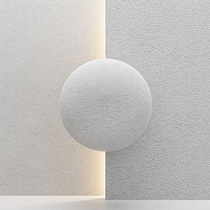 3D White stucco texture 2