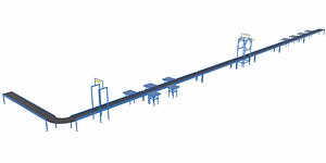 Belt conveyor Cognex barcode with tables