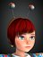 Cartoon Girl-Janey Rigged modèle 3D