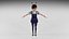 Cartoon Girl-Janey Rigged modèle 3D