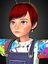 Cartoon Girl-Janey Rigged modèle 3D