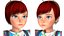 Cartoon Girl-Janey Rigged modèle 3D