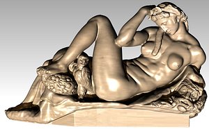 3D night-michelangelo buonarroti model