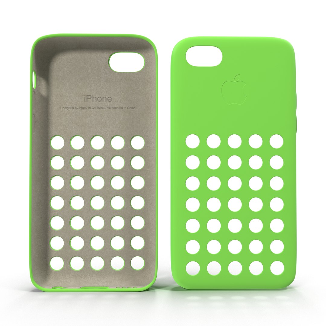 iPhone 5c Case Green 3D Model 3D model preview