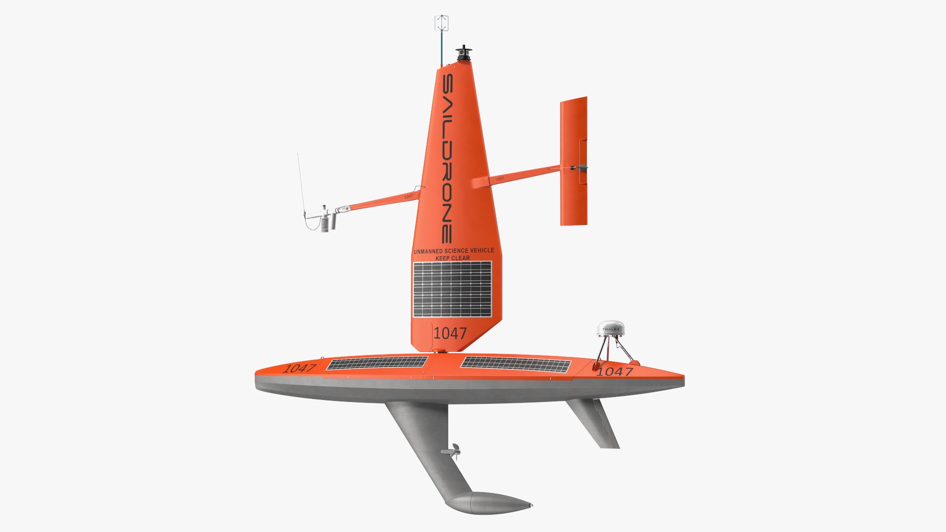 Saildrone Uncrewed Surface Vehicle Rigged 3D - TurboSquid 1952844