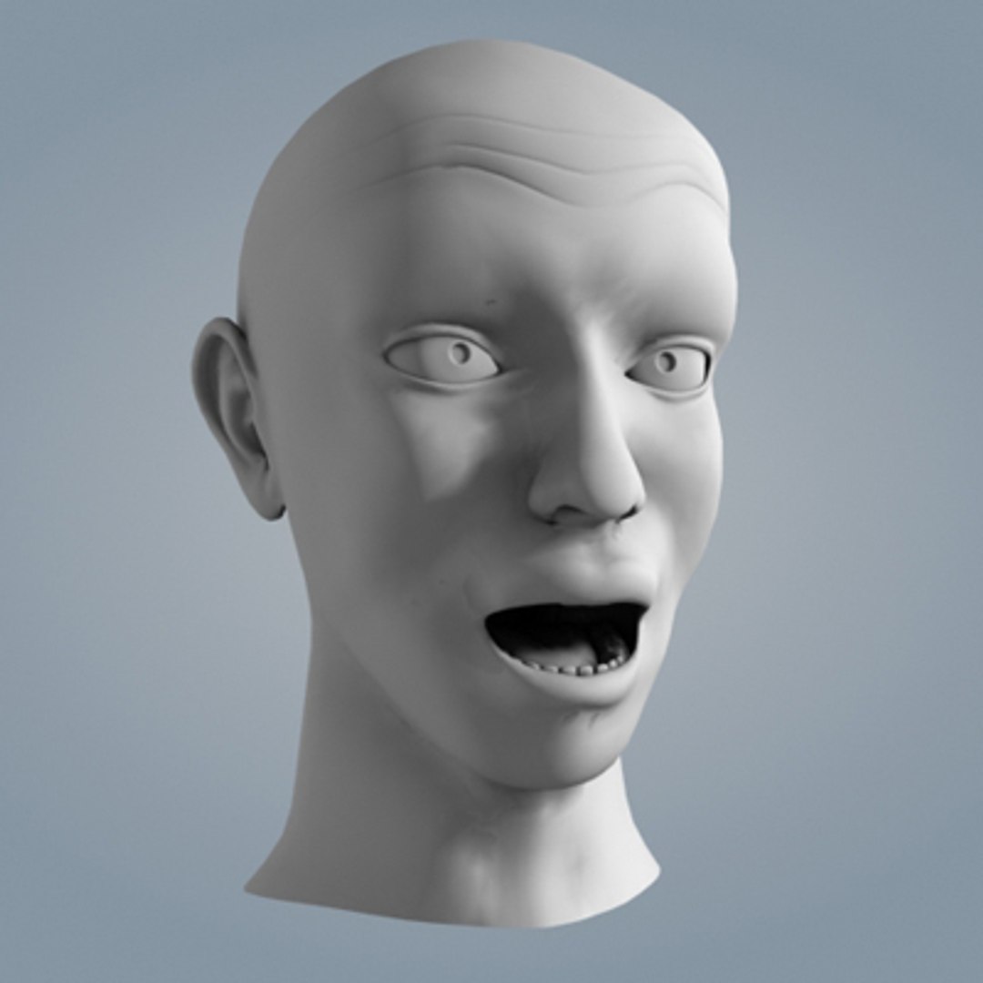 Man Face 3d Model 
