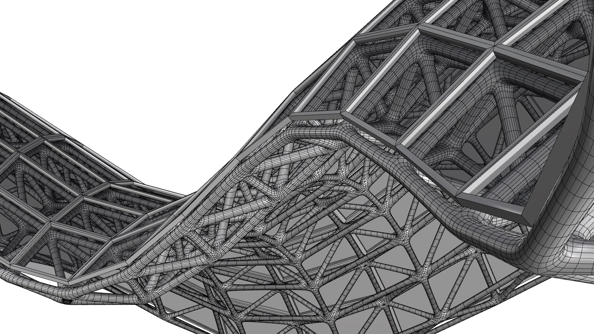 3D Model Wavy Shell Structure Pavilion - TurboSquid 2400684