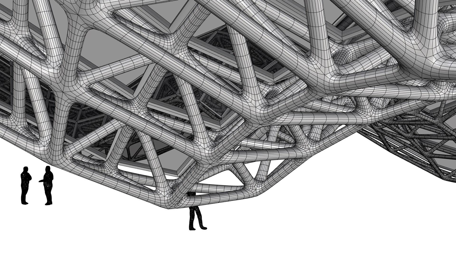 3D Model Wavy Shell Structure Pavilion - TurboSquid 2400684