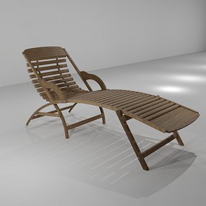 3D Tumbona o camastro model