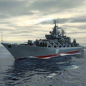 Slava class cruiser  MOSKVA