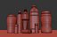 Maquette d'emballage de boissons diverses