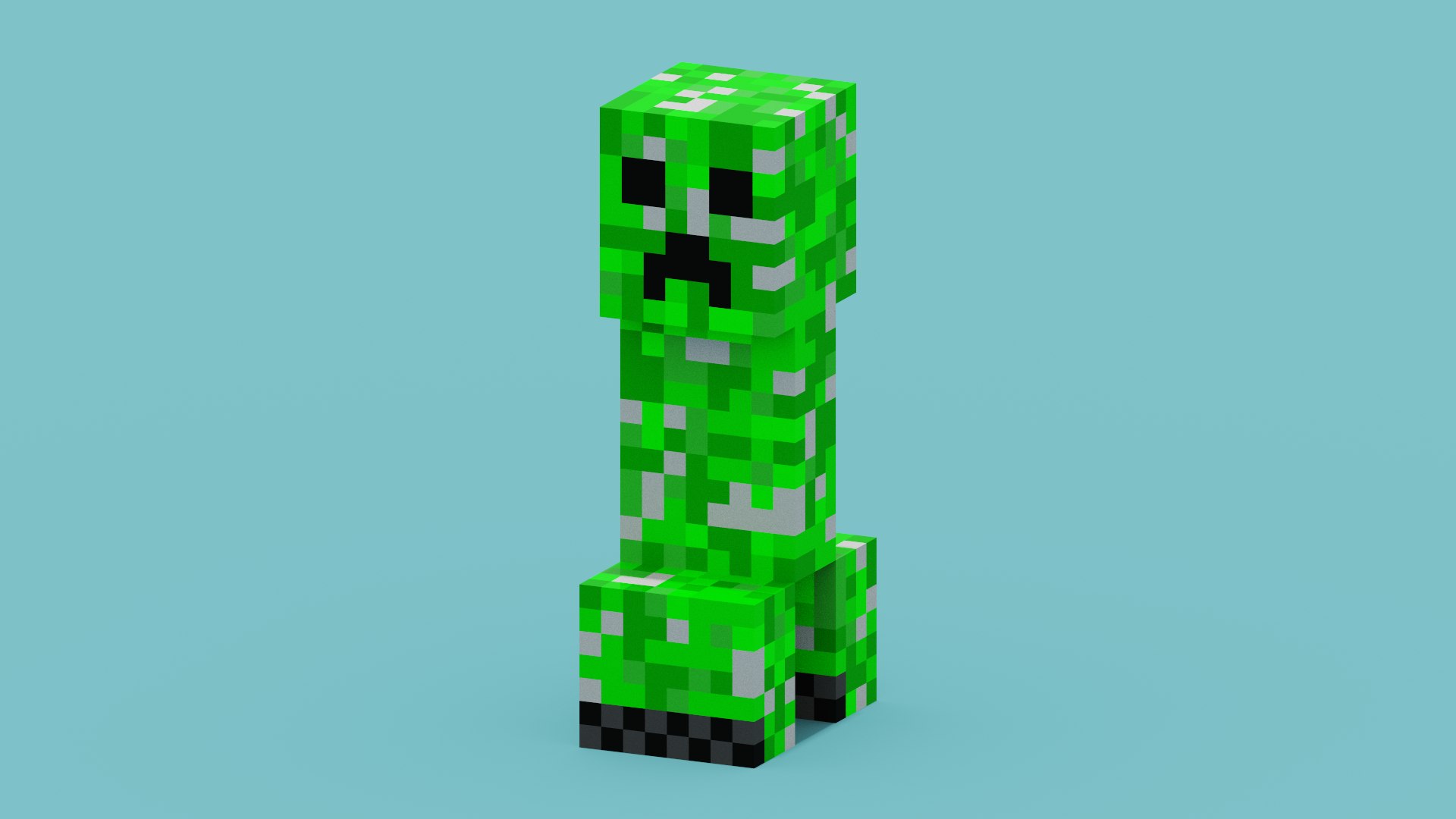 Creeper Minecraft 3d Model Turbosquid 1962603 0893