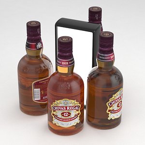 3D scotch whisky chivas model