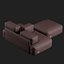 Moroso Diesel AeroZeppelin 200cm 소파와 푸프