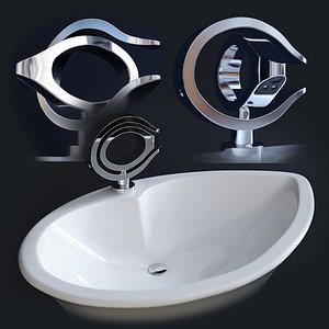 Single Lever Basin Mixer and Table Top Basin TIAARA