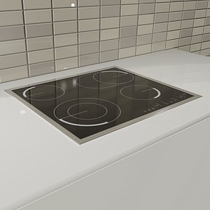3D model Induction hob