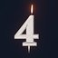 글리터 생일 캔들