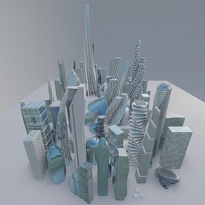 Future city 3D model