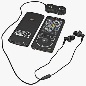 MP3 Player Sony NWZS764BLK Black Set