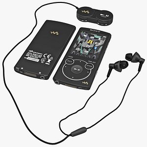 MP3 Player Sony NWZS764BLK Black Set