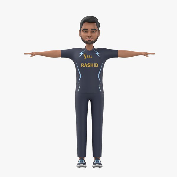 modelo 3d Rashid Khan - TurboSquid 2089360