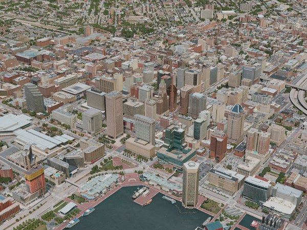 3D baltimore city - TurboSquid 1688634