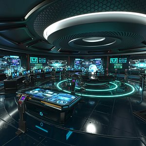 Sci Fi Interior Station