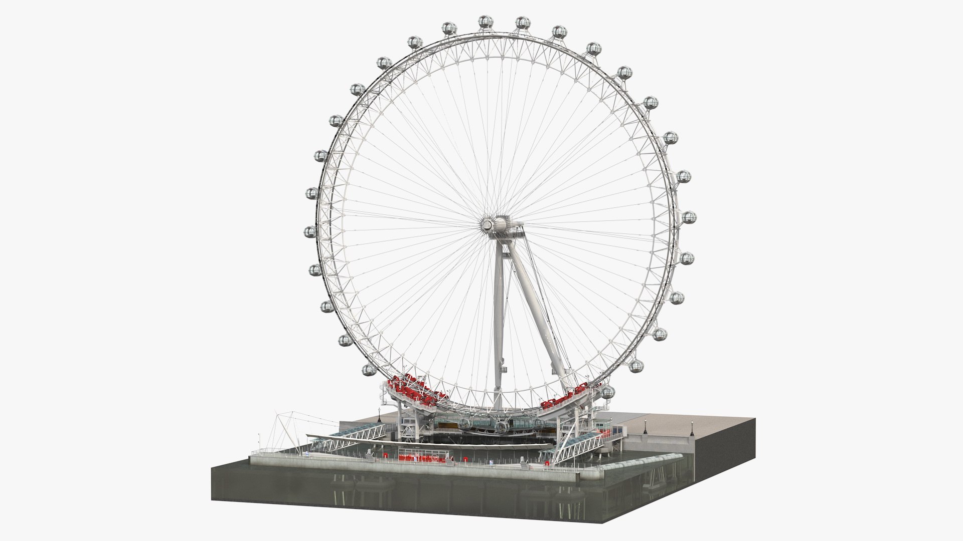 芸能人愛用 London 3D Eye 1619149 TurboSquid - Wheel Millennium 置物