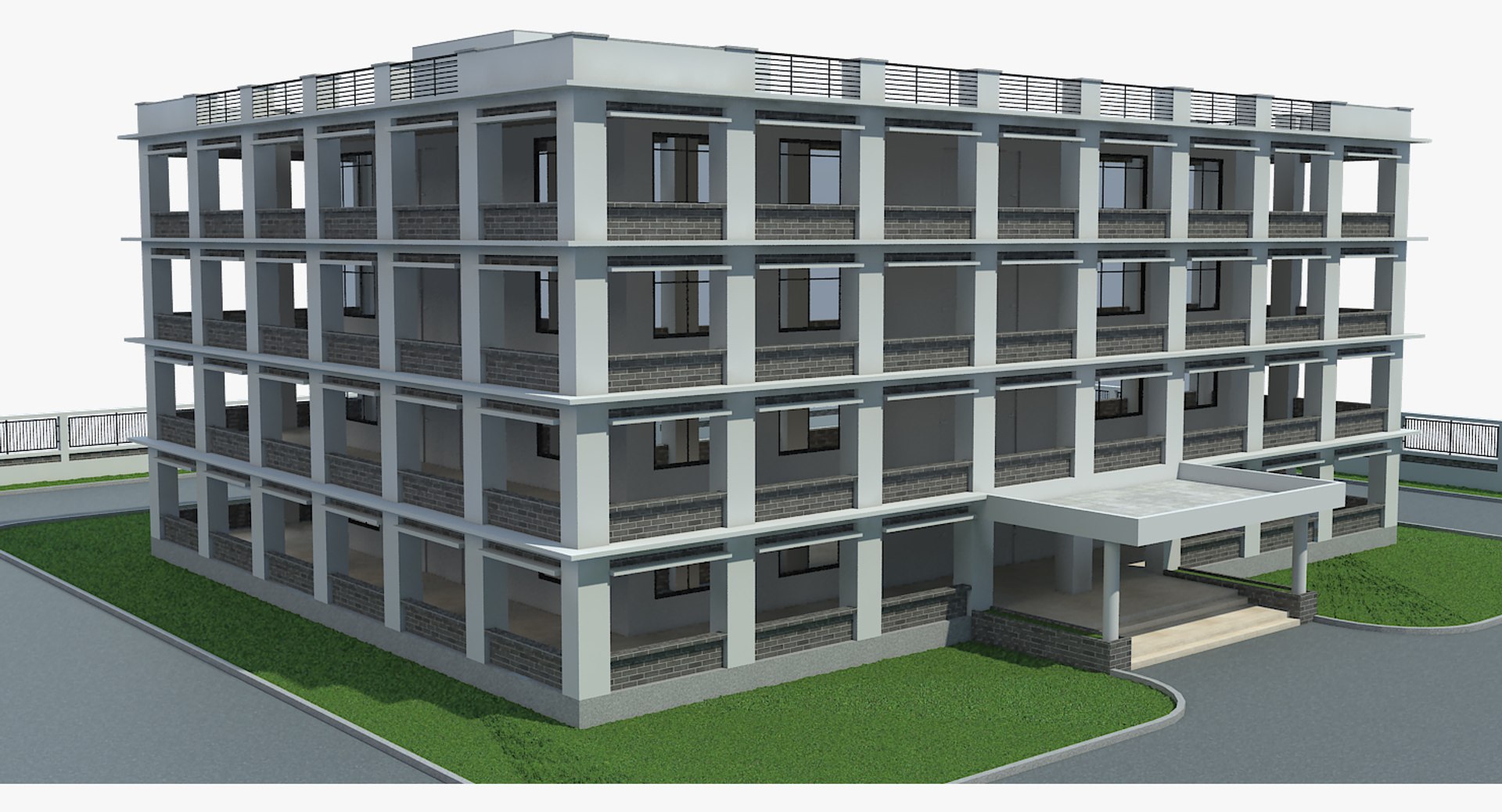 Building 13 Model - TurboSquid 1405058