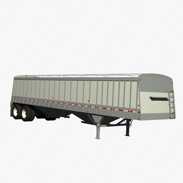 Axle Cornhusker Grain Trailer 3d Model