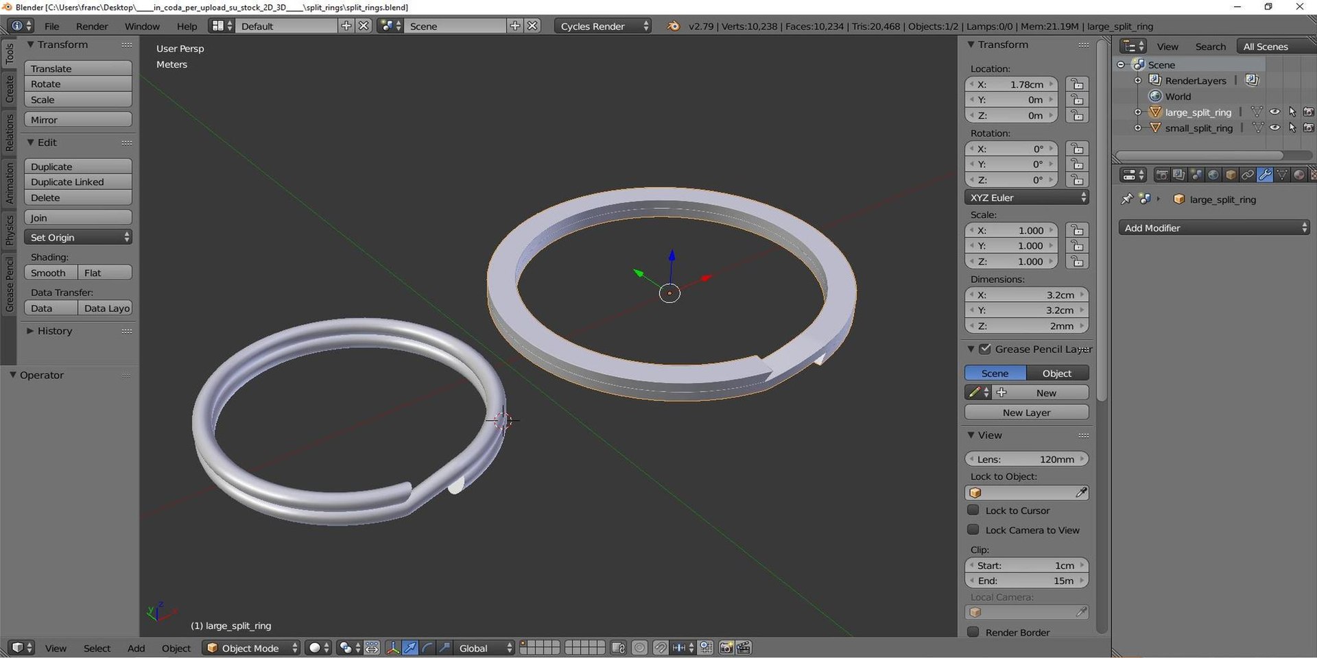 Split Rings 3D Model - TurboSquid 1486513