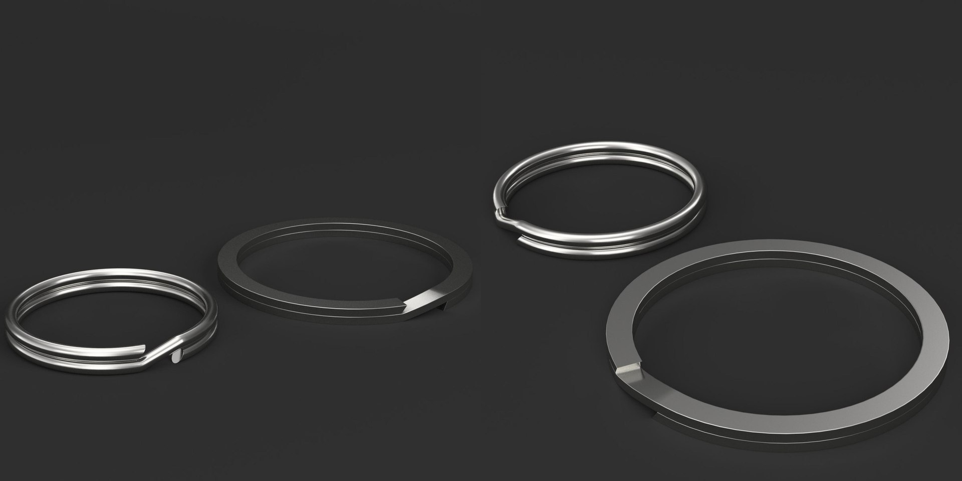 Split Rings 3D Model - TurboSquid 1486513
