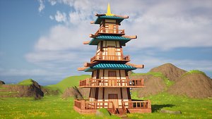 3D Japanese Castle