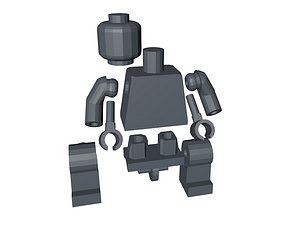 3d lego mini-figure base
