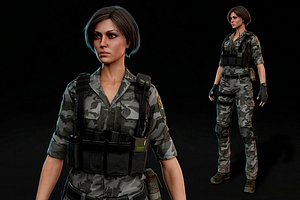 army girl 3D model