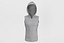 Khaki men's hooded t-shirt 2