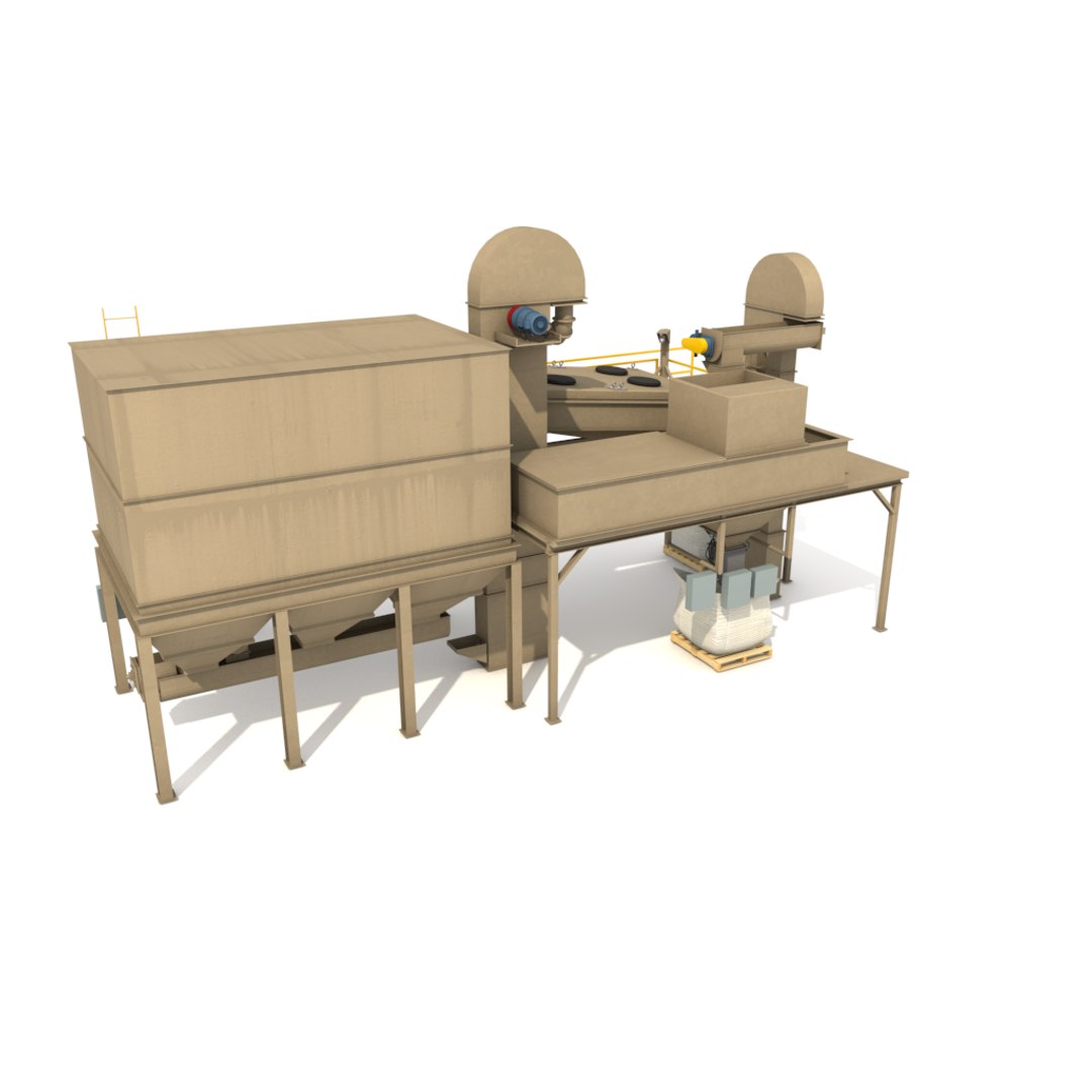 3d Industrial Equipment Shaker Model