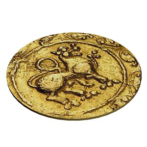 3D indian coin