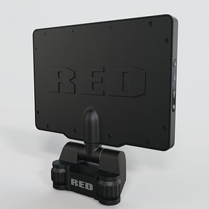 3D red touch monitor