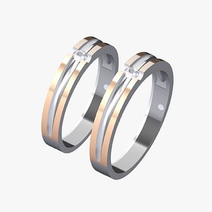 3D Weddding ring 49 model