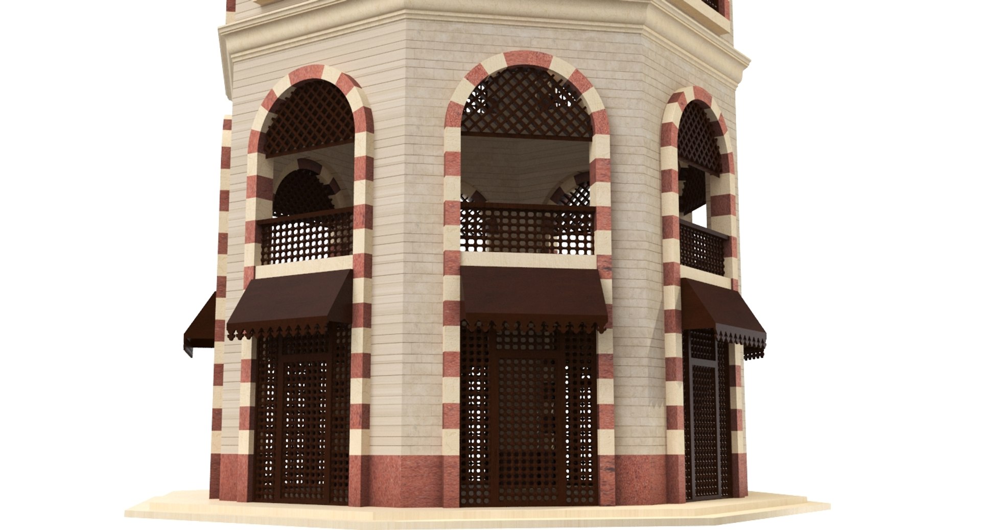 3D Model Islamic Arabic Buildings - TurboSquid 1174044