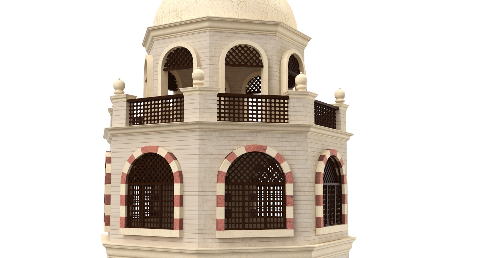 3D Model Islamic Arabic Buildings - TurboSquid 1174044