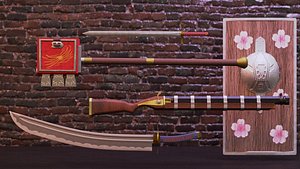 3D Weapons package model