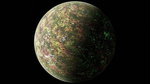 3D 8K Alien Radioactive Planet 4 model