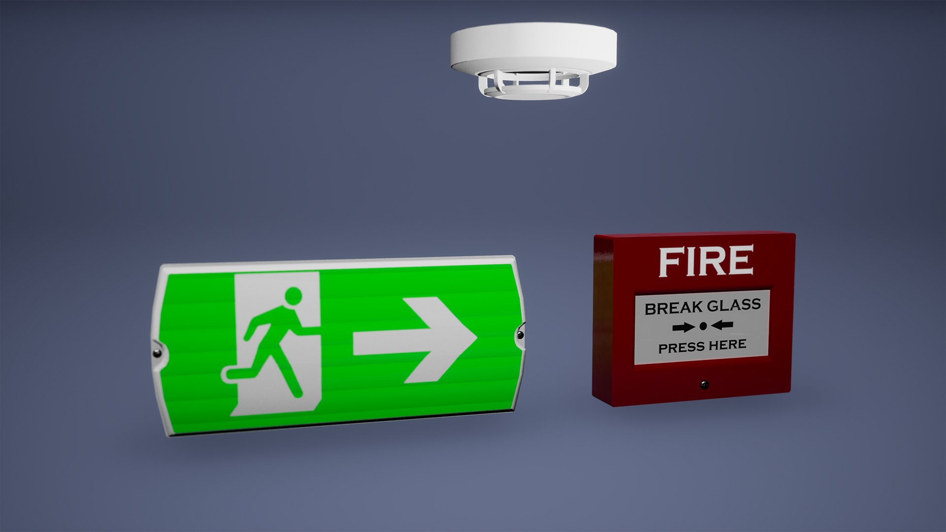 Fire Detector Model TurboSquid 1731133