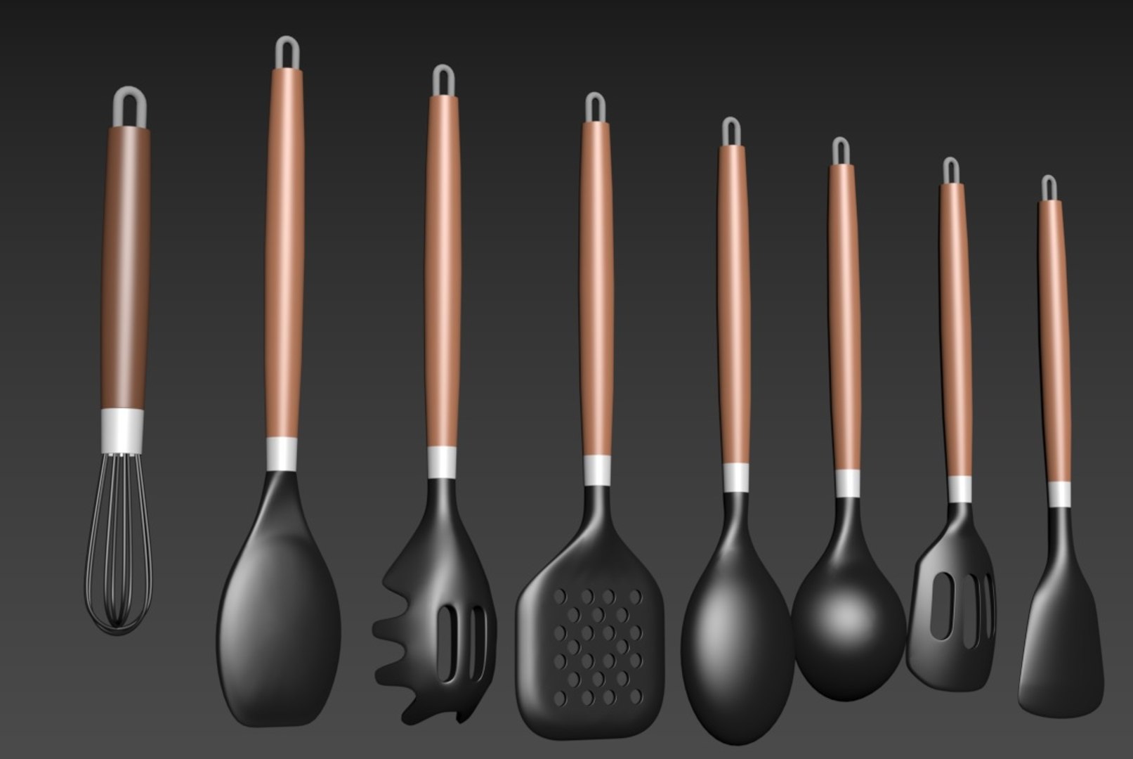 Kitchen appliances with kitchen utensils 3D - TurboSquid 1964219