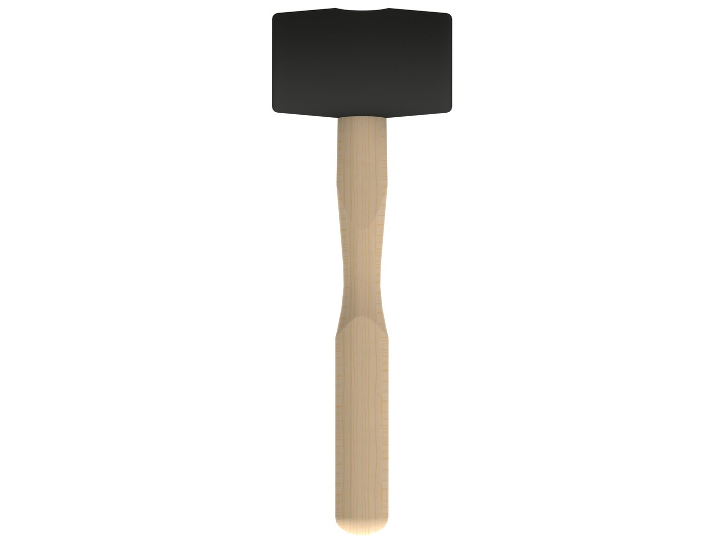 3D model Rubber Mallet with Wooden Handle - TurboSquid 2176655
