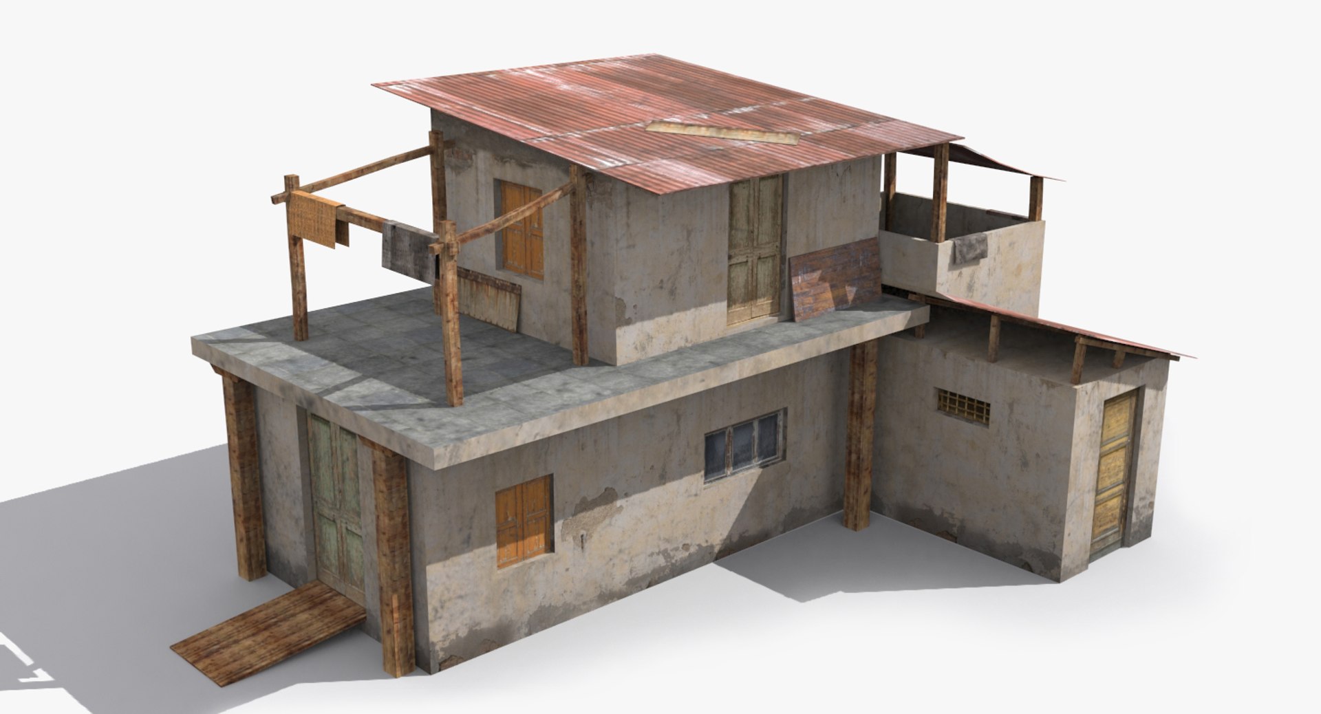 Ready Slum 3D Model - TurboSquid 1549473