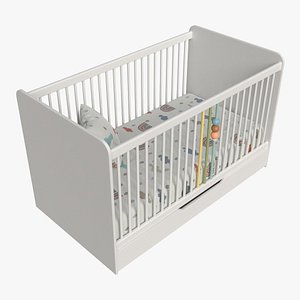 Cilek Montes White Baby Crib
