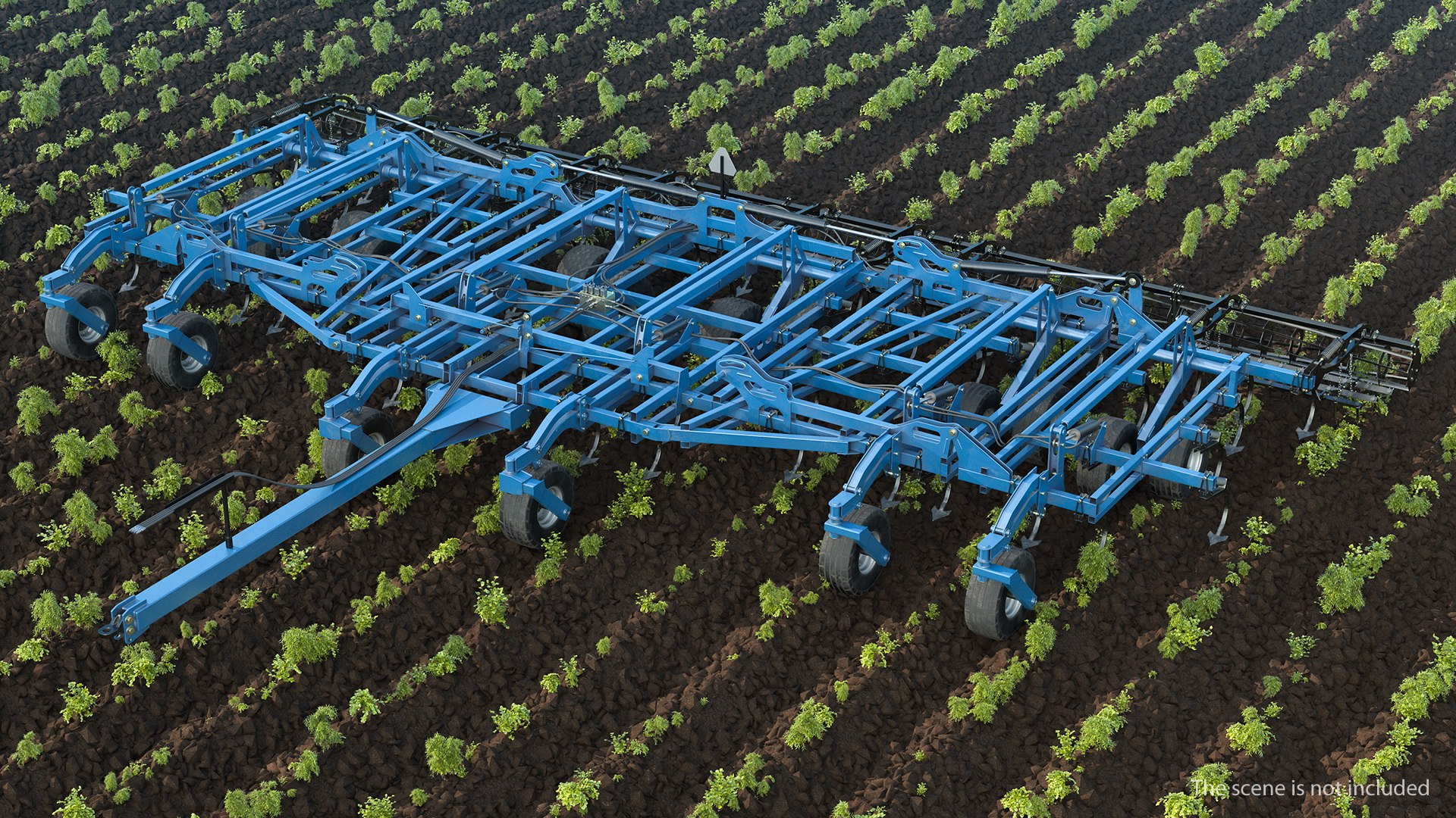 Seedbed Cultivator 3D model preview